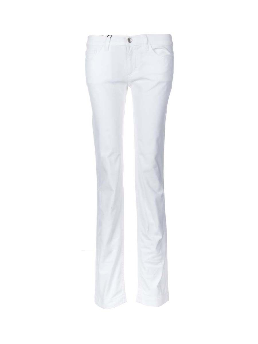 Dolce&Gabbana 白色直筒休闲长裤