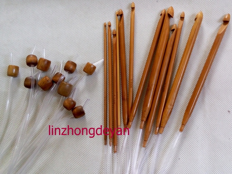 DIY Knitting Tools Afghan Carpet Extension Crochet Hook Carbonized Plastic Tube Crochet Hook 12 Pieces 