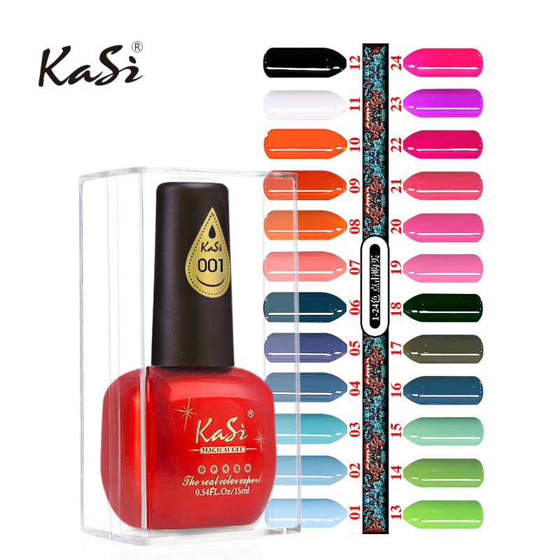 KaSi无味指甲油胶可卸QQ芭比光疗胶美甲工具15ml美甲店25-48色