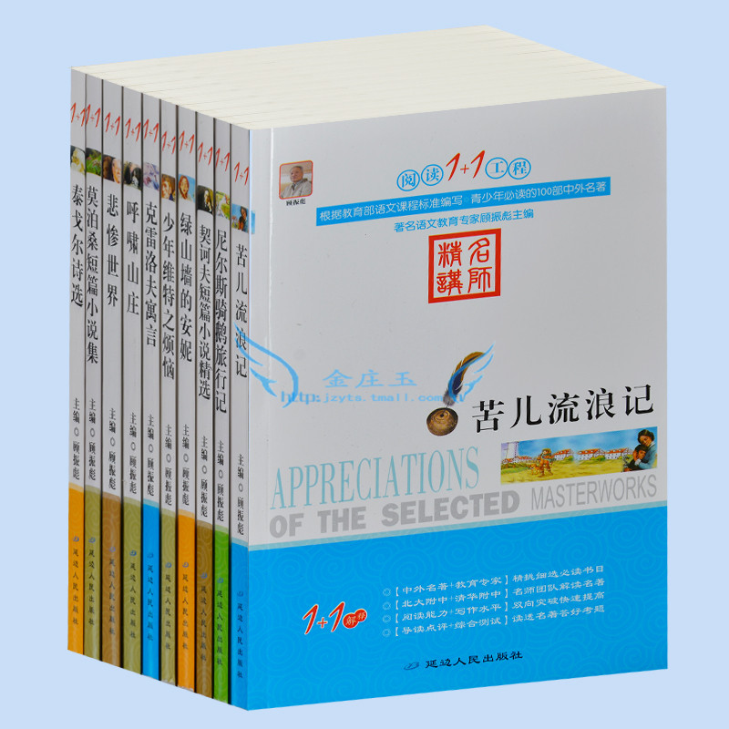 正版包邮世界名著 阅读1+1工程 苦儿流浪记 泰戈尔诗选 悲惨世界 少年维特之烦恼 初中生必读世界名著 中学生课外读物 畅销书籍