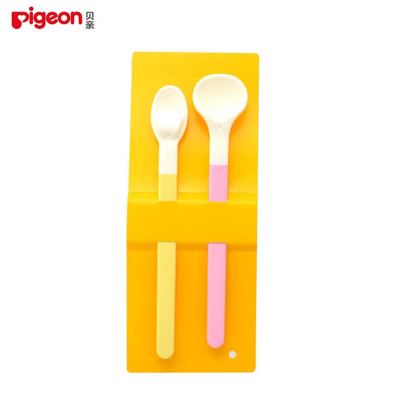 贝亲婴儿软头汤匙 儿童餐具2个装 宝宝勺子 新生儿软头勺DA39