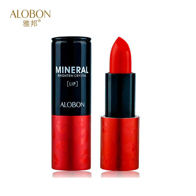 ALOBON/雅邦口红 晶透光感矿物唇膏3.8g持久保湿补水滋润哑光