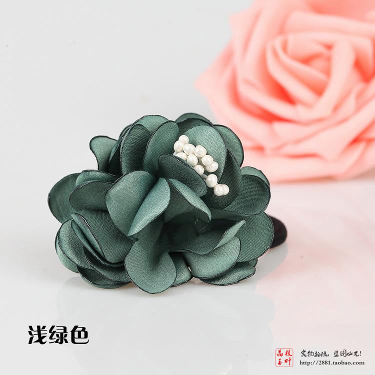 South Korea Imported Ornaments Head Accessories Hair Accessories Pure Beauty Flowers Precious Flowers Hearts Hair Circles Hair Circles Cloth Art Hair Accessories Flowers Hair Circles
