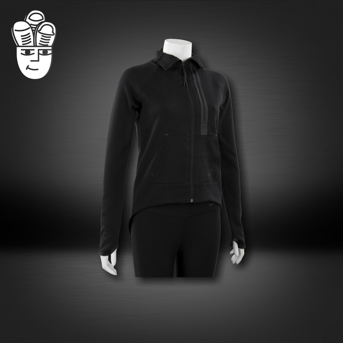 Nike Women's Tech Fleece Moto Cape Jacket女子时尚外套 夹克衫