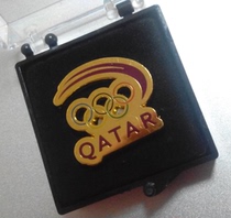 Olympic badges 2014 Qatar Olympic Committee magnet badges Qatar NOC magnet badges