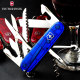 ດັ້ງເດີມ Victorinox Swiss Army Knife 91mm (Blue Transparent) 1.3713.T2 Multifunctional Folding Swiss Knife