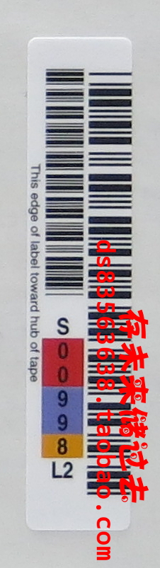 HP C7972A LTO2 Tape Barcode Label Q2002A HP LTO-2 Tape Library Barcode Label