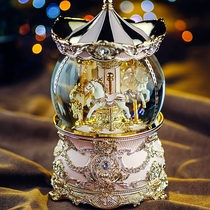 jarll music box carousel music box to send girlfriends new year Valentines Day Gift Birthday