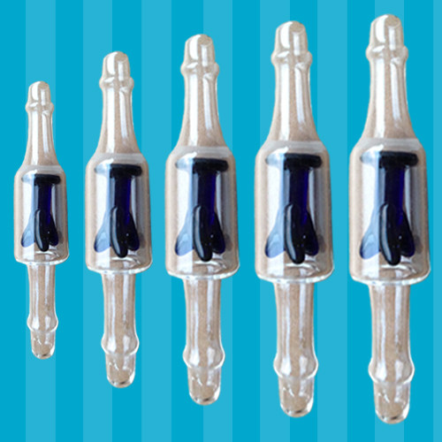 Glass single automatic piston glass blue core piston glass stop retrograde valve diameter 30mm