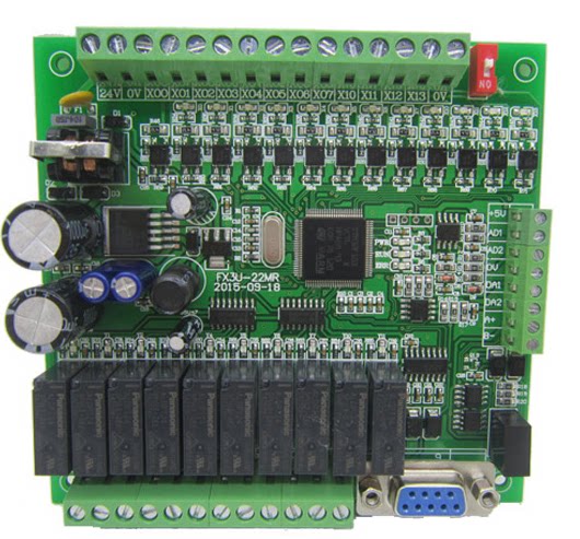 Domestic FX3U-22MR MT-2AD2DA board PLC supports RS485 analog factory direct sales