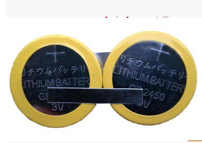 3V-CR2450 with welded foot battery door Forbidden Card Battery 2450 Battery 3V Battery Two parallel