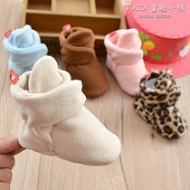 Baby shoes toddler cotton shoes 1 year old male and female babies 0-6 months 12 newborns large white leather welding rod models various elastics