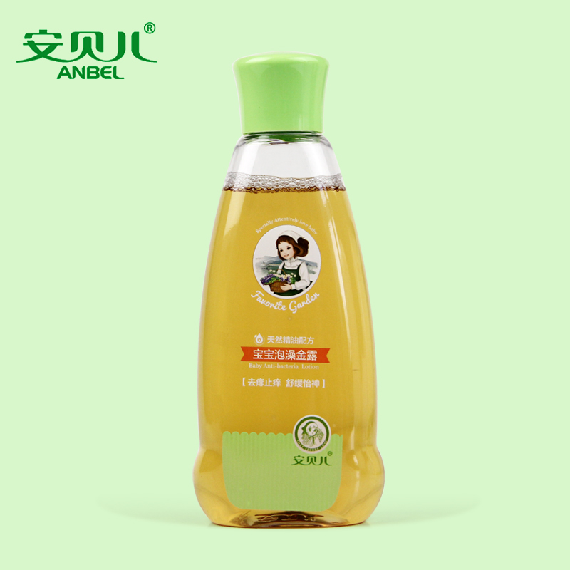 安贝儿婴儿泡澡金露 宝宝泡澡金水祛痱止痒防蚊虫叮咬180ml