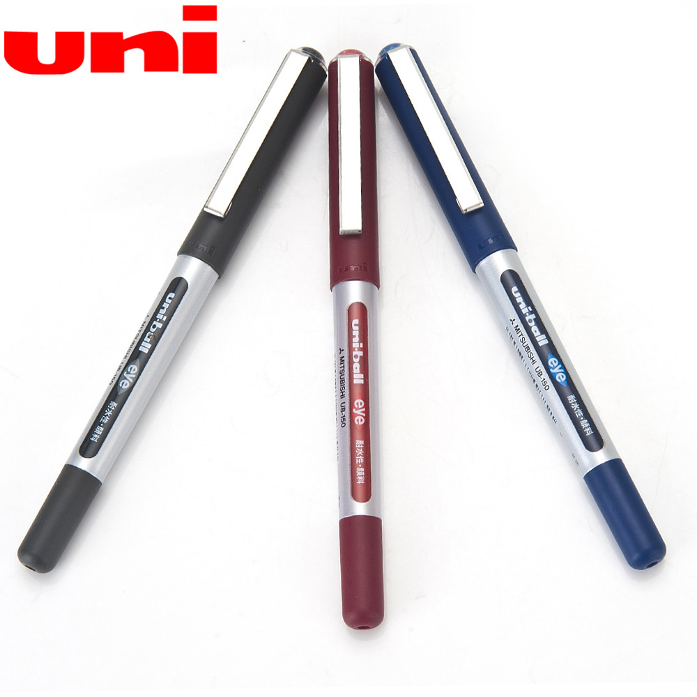 Mitsubishi Water-based Pen UB-150 Straight Liquid Type Water-based Pen 0 5mm Large Capacity Waterproof Walking Beads Neutral Aqueous Pen