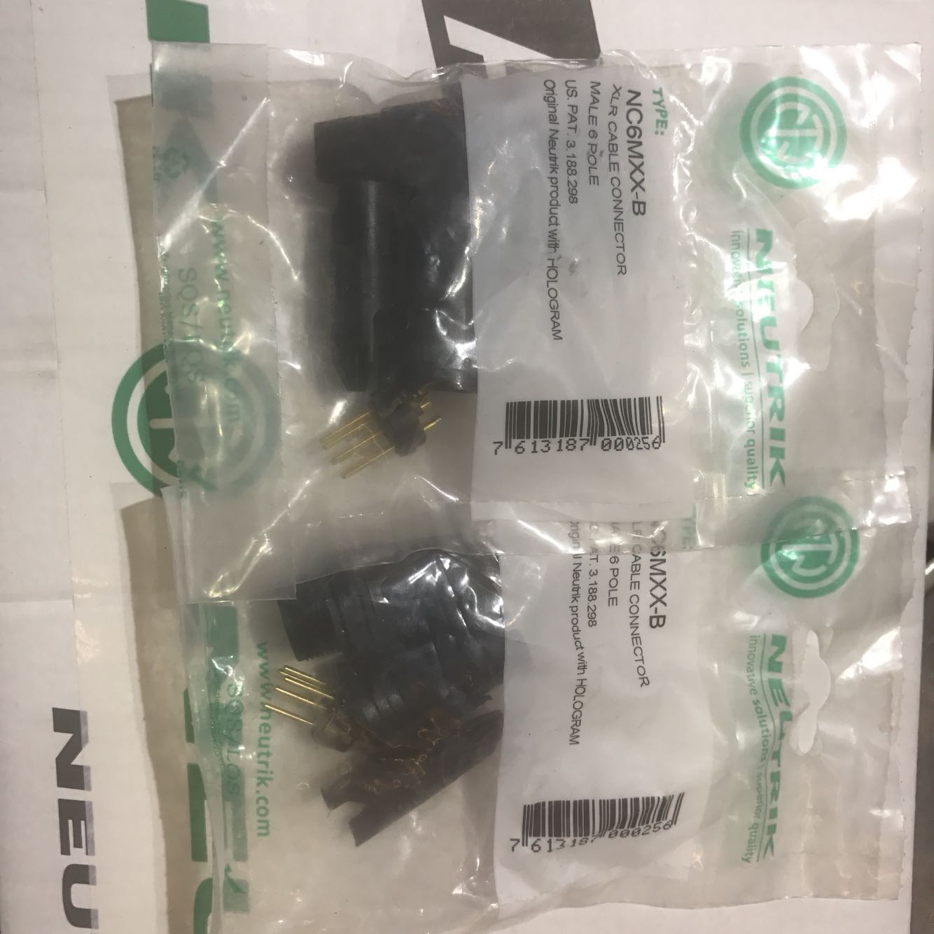 NEUTRIK Newchuchuk NC6MXX-B six-core gold plated Carnon internal call system Six pints of Cannon-Taobao