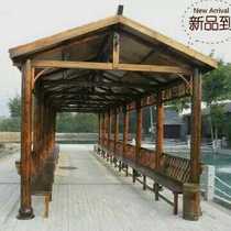 Guangxi anti-corrosion wooden structure wooden house cooling grape trellis farmhouse door-to-door service installation in Guangxi