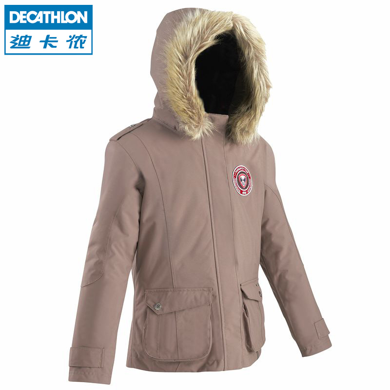 迪卡侬 夹克 青少年 保暖 防风 大衣 马术运动 FOUGANZA