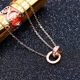 Vòng đeo tay bằng thép titan vàng hồng 14k trẻ em không phai màu tươi hoang dã phiên bản Hàn Quốc cá tính đơn giản. - Vòng chân lắc chân nữ handmade Vòng chân