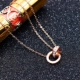 Vòng đeo tay bằng thép titan vàng hồng 14k trẻ em không phai màu tươi hoang dã phiên bản Hàn Quốc cá tính đơn giản. - Vòng chân lắc chân nữ hàn quốc Vòng chân
