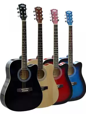 (The piano player physical piano line) classic caravan beginner 41-inch standard acoustic guitar sent 6 gifts