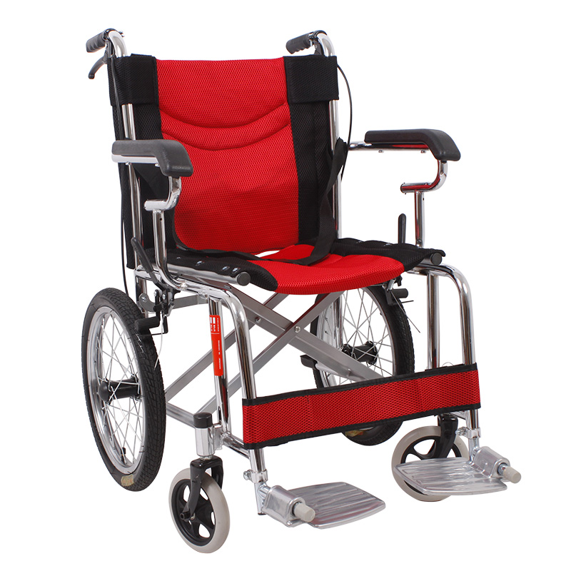 津互帮可折叠轮椅 轻便易携带 代步车 残疾人手动轮椅车带手刹JH