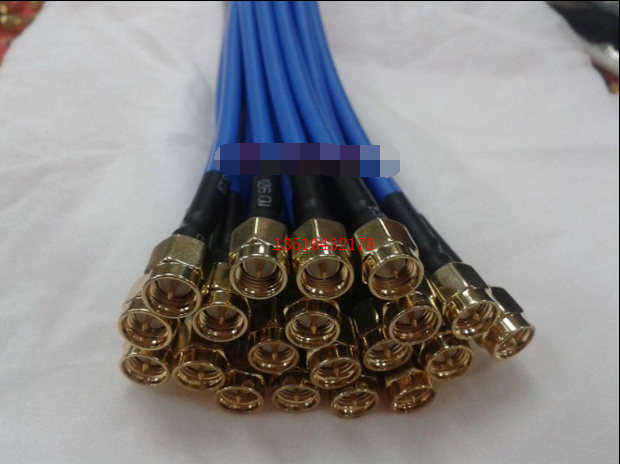 High frequency SMA SMA-JJ blue semi-soft line -3 radio frequency signal line 30CM pure copper silver plated high frequency semi-soft line