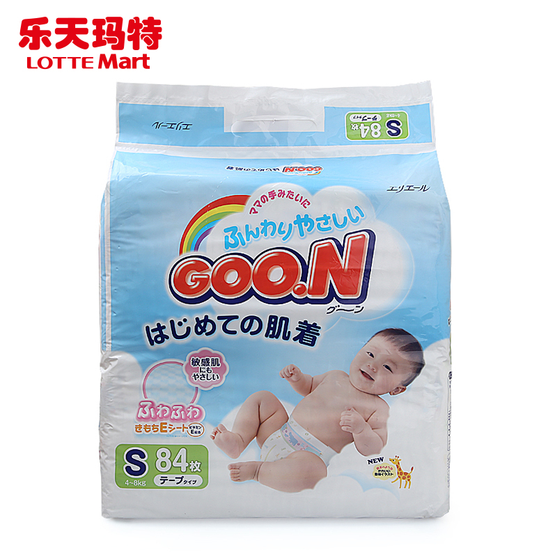 LotteMart乐天玛特 Goo．n！/大王维E纸尿裤S84片纯棉倍柔亲肤