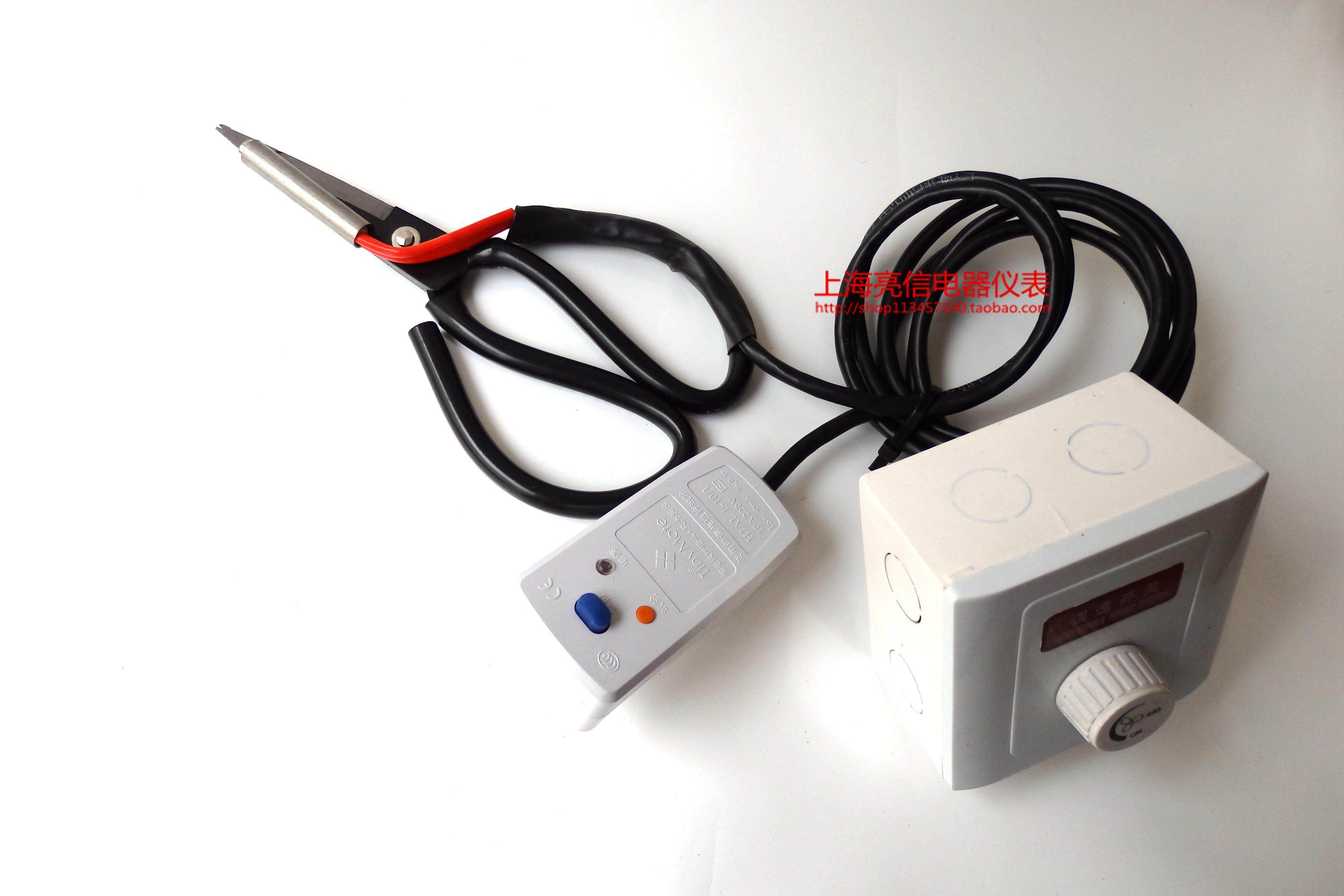 Electric heating scissors Ribbon labeling machine with temperature-adjusting electric heating scissors automatic cloth edge