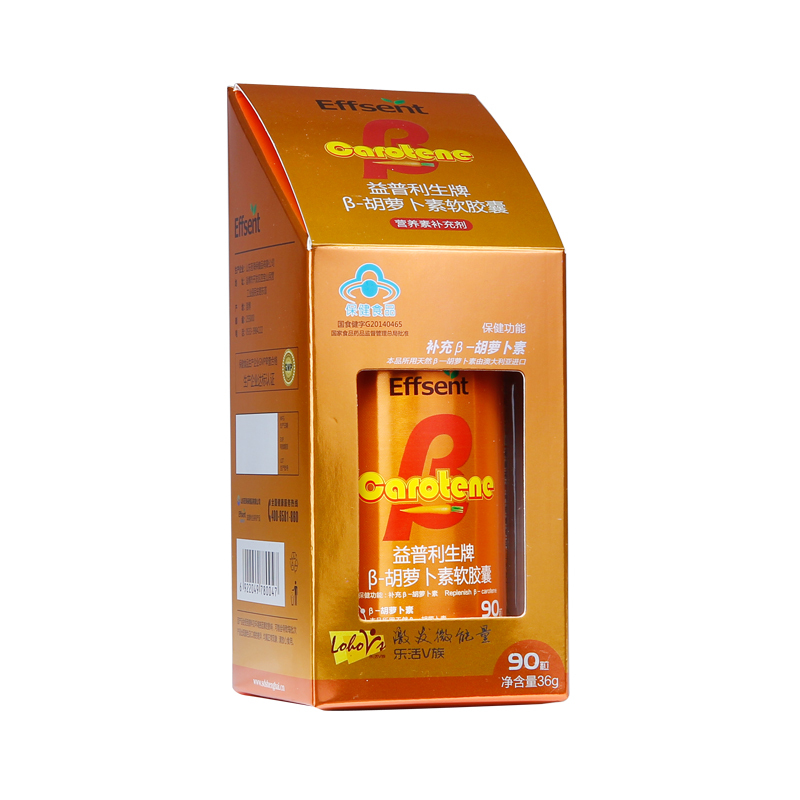 益普利生牌β-胡萝卜素软胶囊 0.4g/粒*90粒