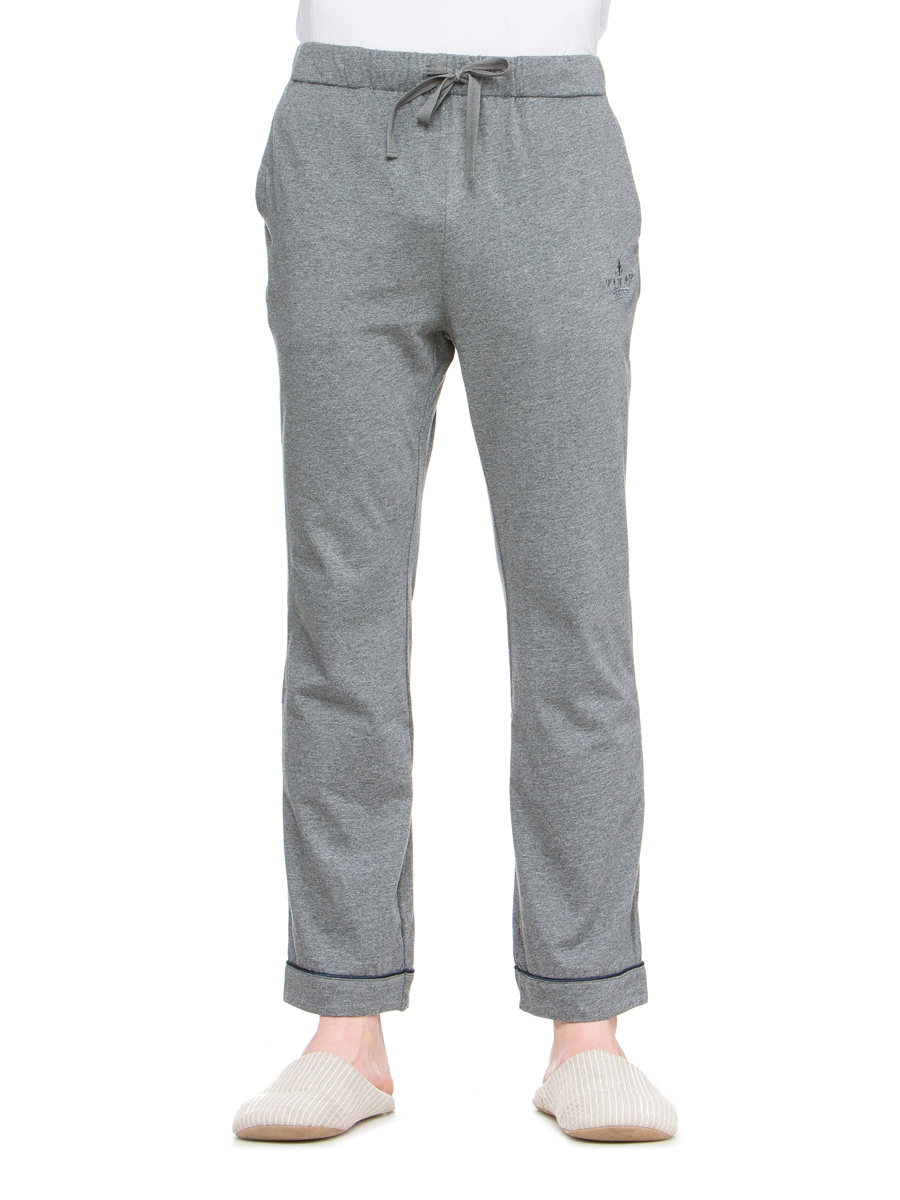 ROYAL VELVET|灰色全棉系带家居长裤