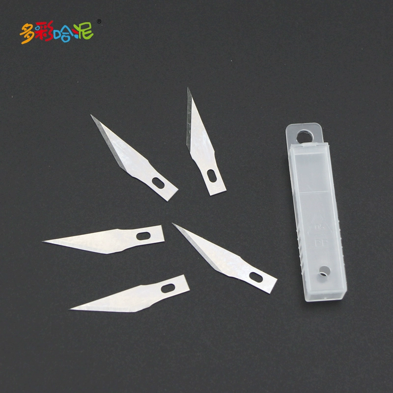 Đầy màu sắc Ha Crayon Blade Blade Carbon Steel Blade Dụng cụ cầm tay Vật phẩm khắc Dao 5 cái / hộp - Công cụ tạo mô hình / vật tư tiêu hao