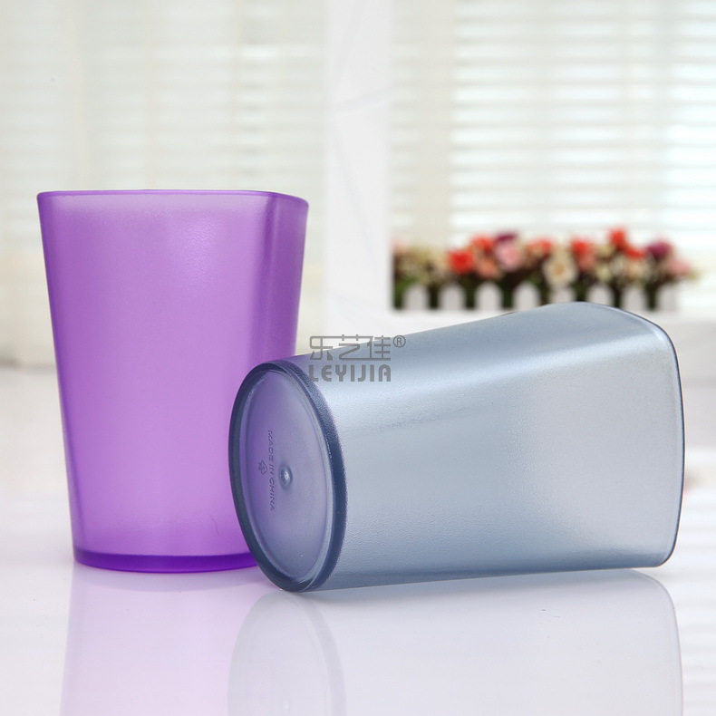 Leery Canon environmentally-friendly frosted translucent texture Family mug lovers Cubic water cup gargling cup creative toothbrushing cup
