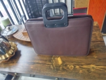 Pure cowhide computer bag office bag business cowhide briefcase Foreign trade tail single brown handbag