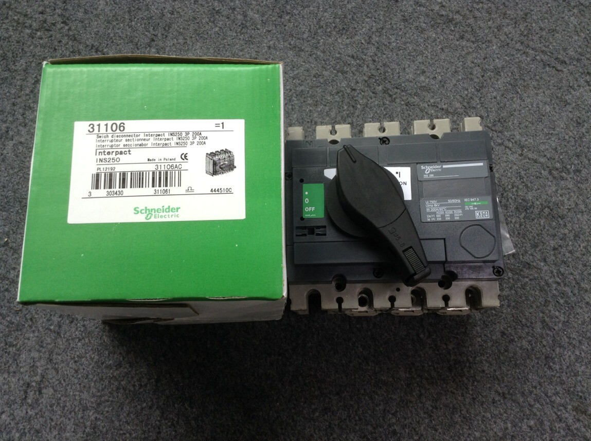 Schneider INS-400A 3P Load Isolation Switch Spot Supply INS-400 3P Isolation Switch