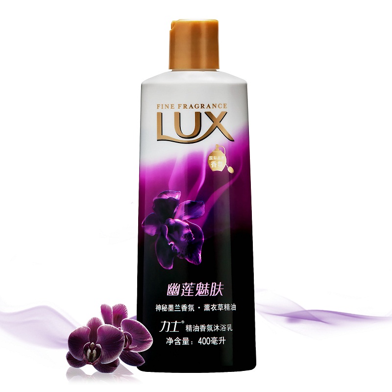 【天猫超市】LUX/力士精油香氛沐浴乳幽莲魅肤400ml 清洁 滋润