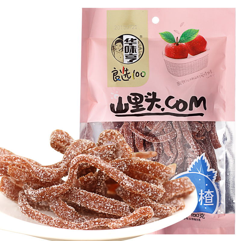 【天猫超市】华味亨雪山楂180g/袋装 山楂糕 山楂制品 休闲零食