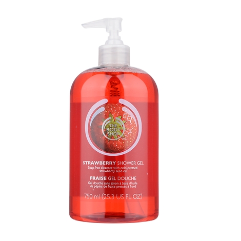 The body shop/美体小铺草莓美白保湿沐浴露750ML