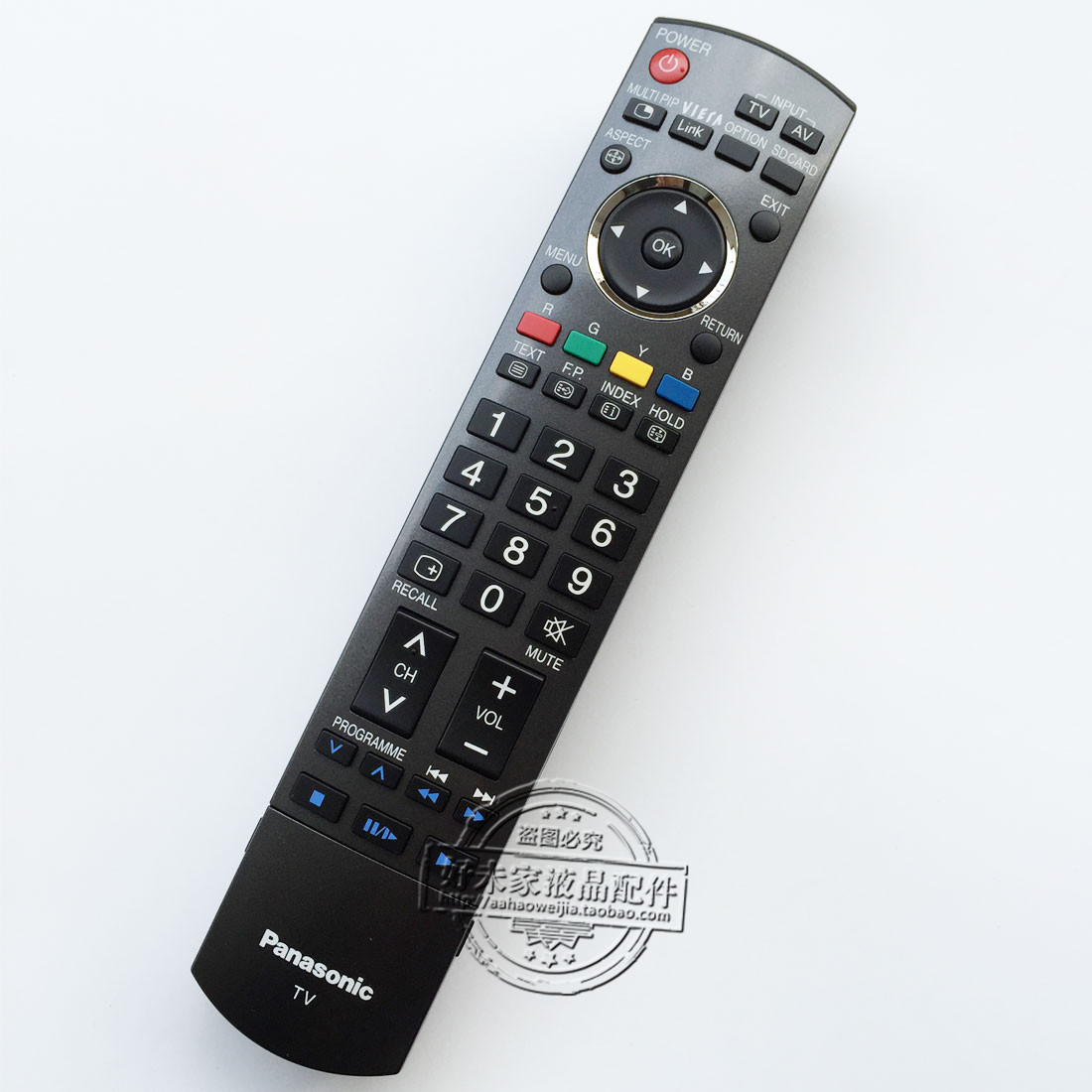 Original new Panasonic plasma TV remote control N2QAYB000120 English version