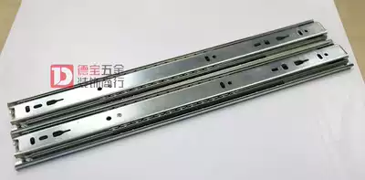 Repon locomotive track buffer drawer damping guide three-section track ball slide rail drawer slide rail