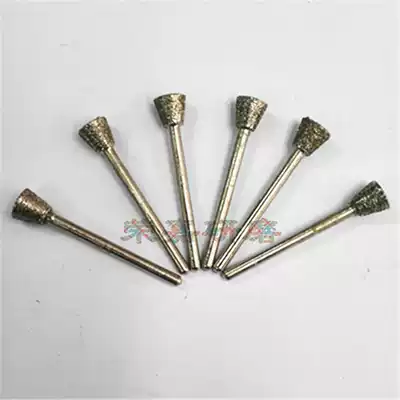 Diamond grinding head alloy grinding head diamond grinding rod handle 3mm * 8mm inverted cone 60#