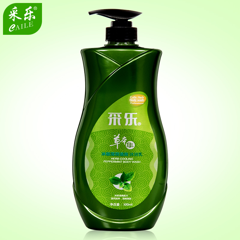 采乐草本集沐浴乳300ml 冰极薄荷清爽冰爽肌肤美白保湿沐浴露