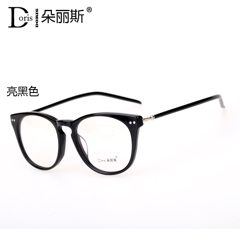 Doris ultra light male and female Nearsightedness Spectacle Frame Round Frame Retro Plate Frames Korean version Optical Glasses W5114