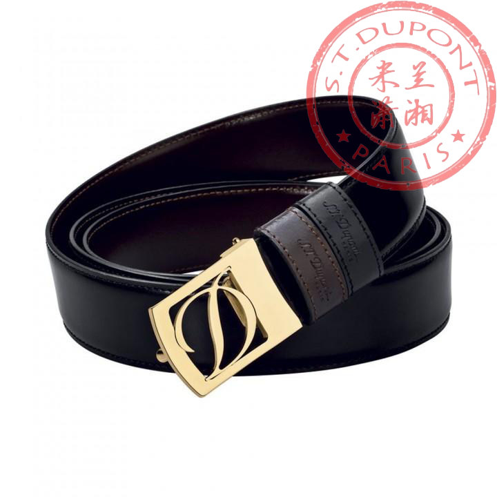 Special cabinet France all Pence S T Dupont men's leather belt plate buckle 6400120 bag Shunfeng