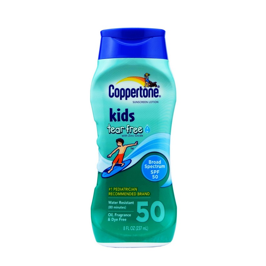 Coppertone水宝宝防晒乳绿色儿童防晒霜 无泪防水清爽SPF50 237ml
