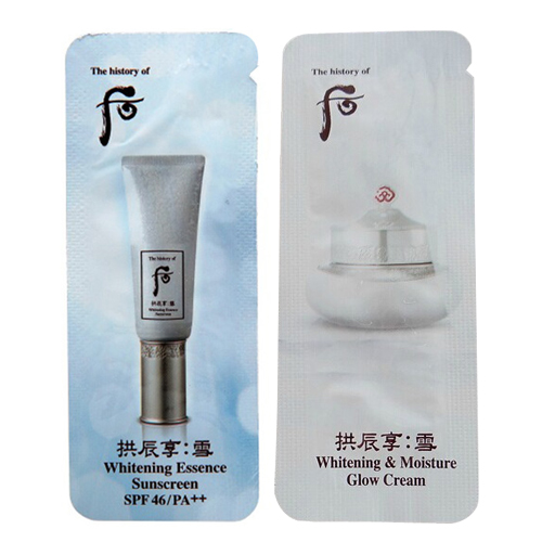 韩国 WHOO/后拱辰享 雪 白皙精华 水分光面霜片1ml 20片 二选一