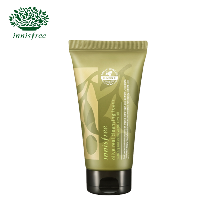 innisfree/悦诗风吟橄榄油泡沫洁面乳 补水保湿控油深层清洁男女