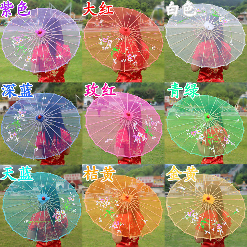 Craft Umbrella Transparent Silk Umbrella Children Umbrella Dance Umbrella oil paper umbrella props Decorative Dancing Performances Umbrella