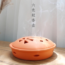 Creative ceramic large incense burner tray home fireproof mosquito-repellent incense tray mosquito-repellent incense holder mosquito-repellent incense burner sandalwood incense burner