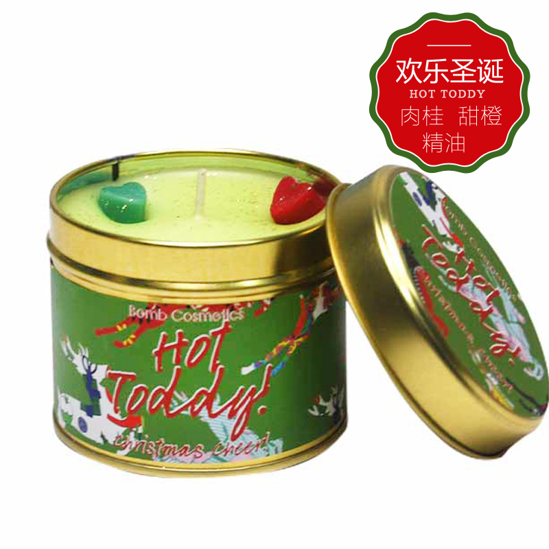 波漫bomb欢乐圣诞精油蜡烛200g肉桂甜橙精油手工香薰蜡烛圣诞礼物