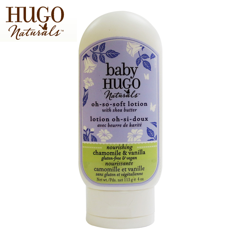 直邮加拿大原装hugo naturals婴幼儿超柔润肤乳儿童保湿护肤乳霜